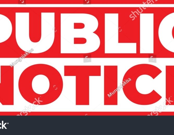 Notice of Public Hearing